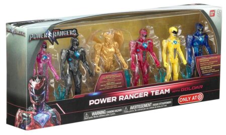 This is an image of a boxset of 6 piece power rangers