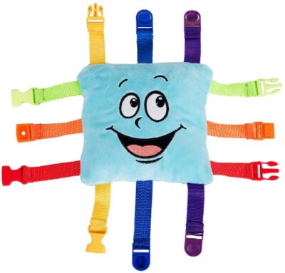 This is an image of toddler's bubbles square toy in colorful colors