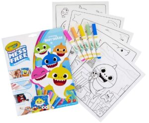Crayola 757103 Baby Shark Wonder Pages Mess Free Coloring Gift, Kids Indoor Activities at Home