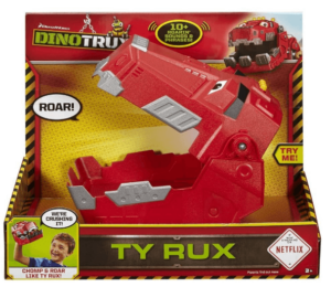 This is an image of kids dinotrux tyrux toy