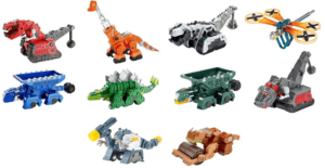 This is an image of kids dinotrux diecast set toys