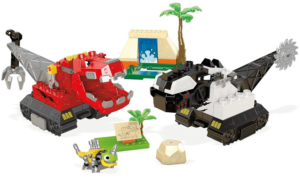 This is an image of kids dinotrux diecast dino set toy