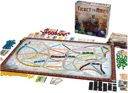 This is an image of kid's days of wonder ticket to ride board game