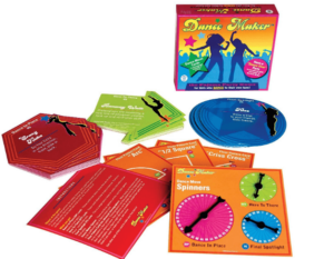 This is an image of kids Dance Maker, the Pajama Party Game for Girls who DANCE to their own tune!
