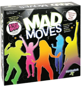 This is an image of kids dancing game, Mad Moves game
