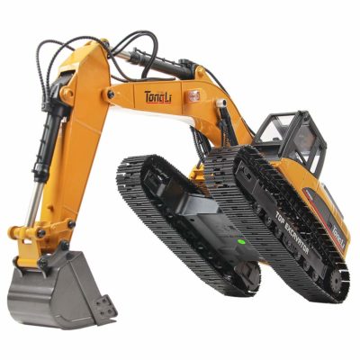 this is an image of a emote Control Toy RC Excavator Digger Metal Construction Vehicle