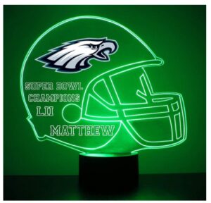 This is an image of kids football helmet led light lamp 