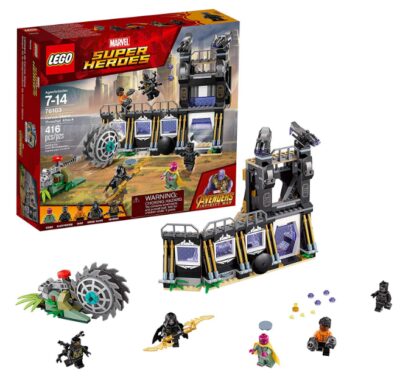 this is an image of kid's lego marvel glaive thresher building kit in multi-colored colors