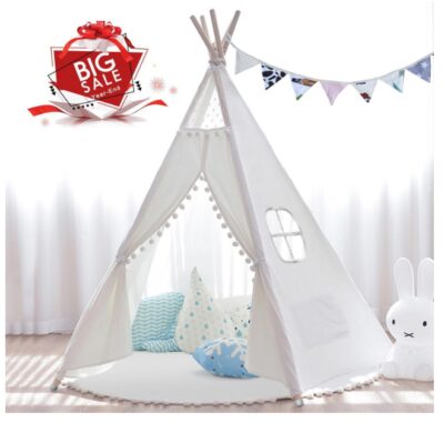this is an image of kid's teepee joynote in white color