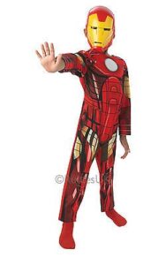 kid in a iron man outfit costume 