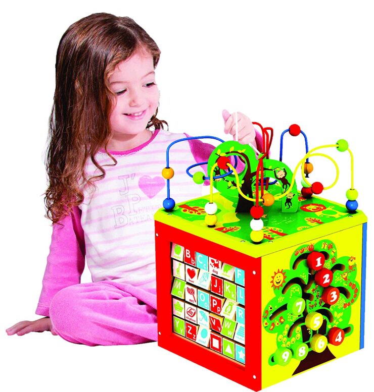 kids destiny deluxe 5 in 1 bead maze cube activity for kids