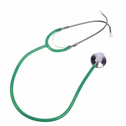 childrens role play green stethoscope