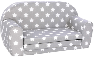 This is an image of kids Knorr Toys Knorrtoys 68441 Stars Children's Sofa White