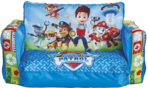 This is an image of kids paw patrol flip open sofa, Paw Patrol Cozy Little Flip Out Sofa for Kids