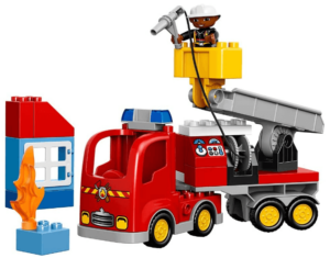 This is an image of kids LEGO DUPLO Town Fire Truck 10592 Buildable Toy for 1-4Year-Olds