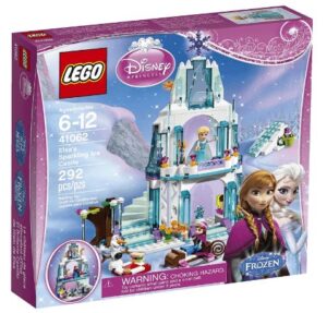This is an image of kids Disney Princess Elsa's Sparkling Ice Castle lego