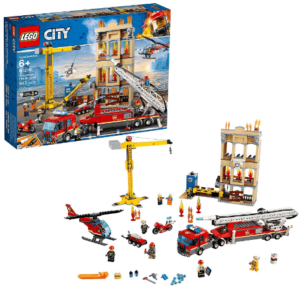 This is an image of kids LEGO City Downtown Fire Brigade 60216 Building Kit (943 Pieces)