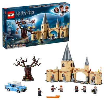 this is an image of kid's lego harry potter building kit in bleu color