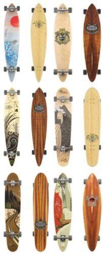 12 different Longboard Skating boards