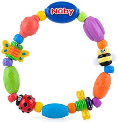 This is an image of a baby loop teether toy