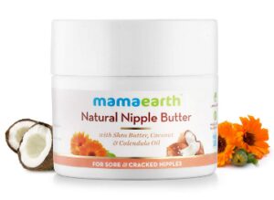 this is an image of woman's mamaearth nipple butter cream