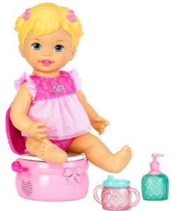 this is an image of baby's potty training doll mommy princess in pink color