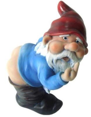 This is an image of brother's funny gift garden gnome statue