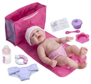 this is an image of baby's potty training doll newborn in pink color