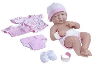 this is an image of baby's training dolls newborn in pink colorpotty