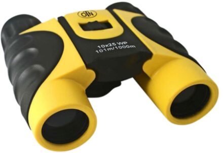 this is an image of kid's binoculars outnowtech in yellow and black colors