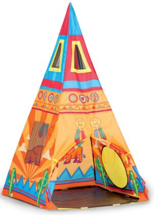 this is an image of kid's teepee tent pacific in colorful colors