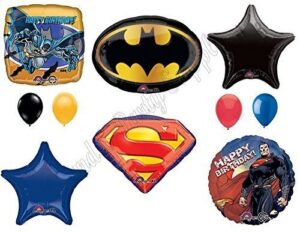 party superhero logo balloons