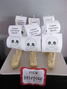 pirate rice crispies with sails