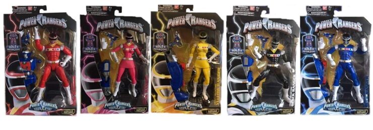 This is an image of power Ranger Action Figure Bundle 6 piece set