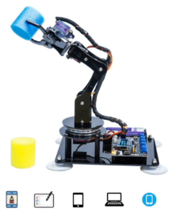 This is an image of teens STEM DIY robotic arm kit