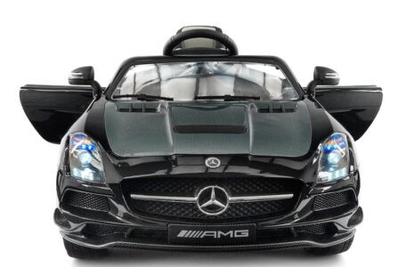This is an image of a Black AMG Mercedes Benz Ride on Car