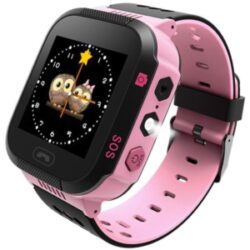 This is an image of a Pink Kids smartwach and GPS