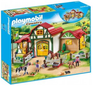 This is an image of a Horse farm building set toy