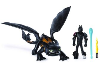 This is an image of a Black dragon toy