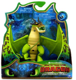 This is an image of a green dragon toy