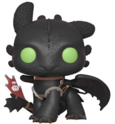 This is an image of a black toothless dragon toy