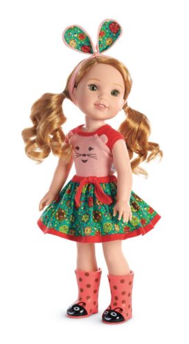 this is an image of an American girl doll for little girls. 