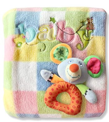 This is an image of Baby Blanket & Rattle Gift Set