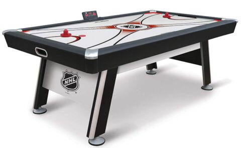 This is an image of a NHL air hockey table