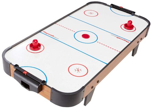 This is an image of a kids air hockey table