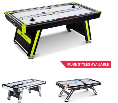 This is an image of a kids air hockey table