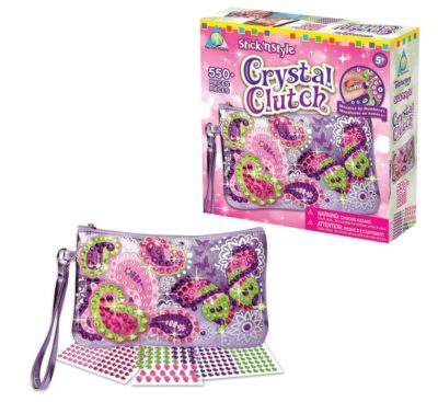 Stick'n Style Crystal Clutch - pink for girls