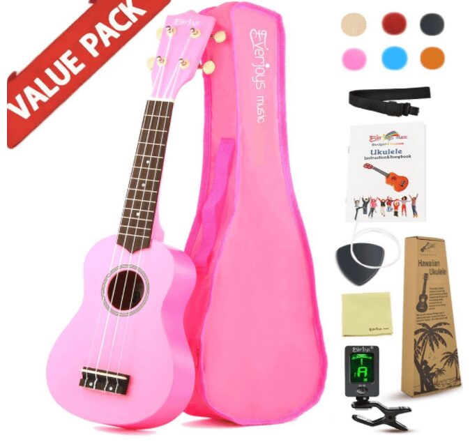 Soprano Ukulele for girls,pink