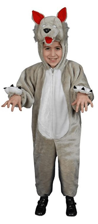 Plush Wolf Costume