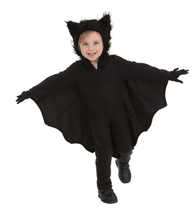 Halloween Bat Costumes for Kids with Gloves and Connect Wing